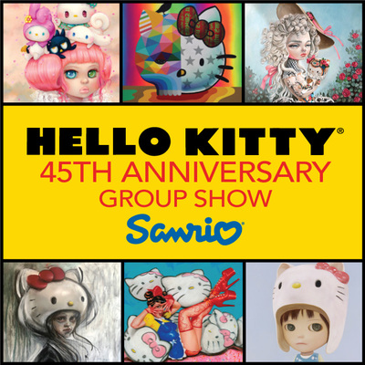 Christybomb @ Corey Helford Gallery for Hello Kitty 45th Anniversary Birthday Show! 