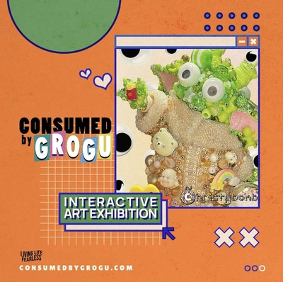 Consumed by Grogu! Christybomb's Solo Interactive Art Exhibition